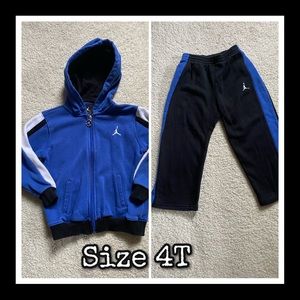 Boys Jordan Set Hoodie and Sweatpants Size 4T